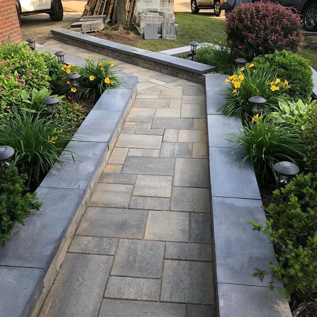 Hardscape and softscape combination