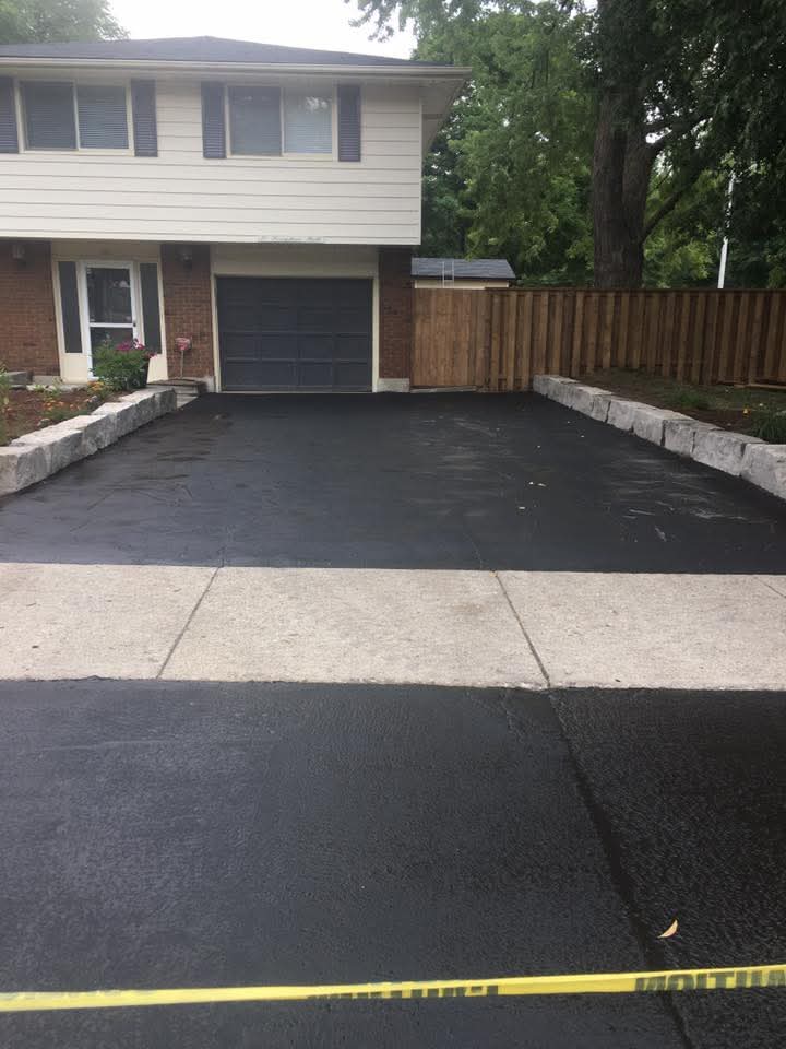 Residential asphalt cleaning