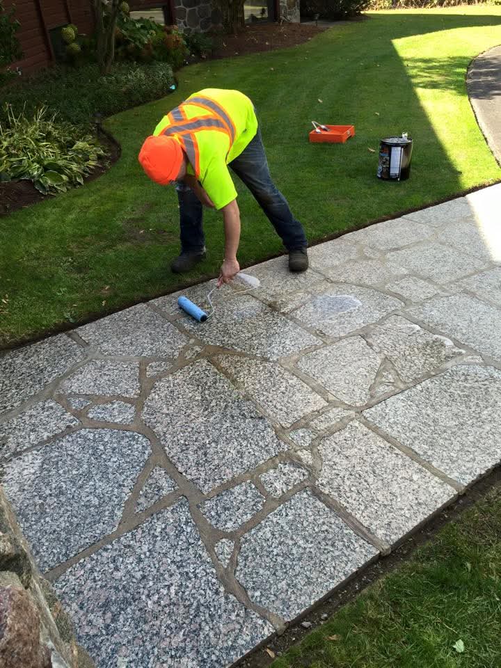 Interlock stone installation